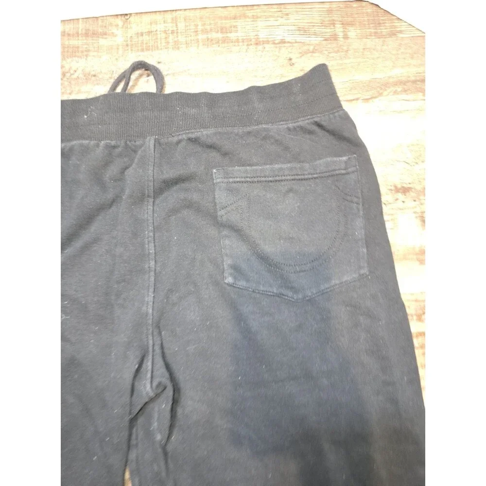 True Religion Sweatpants 2XL Black Logo Joggers            #178